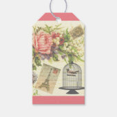 Roze Frans Thema Paris Gift Label Cadeaulabel (Voorkant)