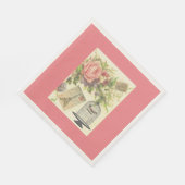 Roze Frans Thema  Paris Paper Napkins Servetten (Hoek)