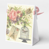 Roze Frans Thema  Paris Party Favor Boxes Bedankdoosjes (Achterkant)