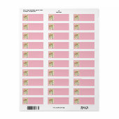 Roze Frans Theme Paris Etiket (Full Sheet)