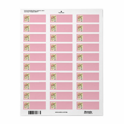 Roze Frans Theme  Paris Etiket (Full Sheet)
