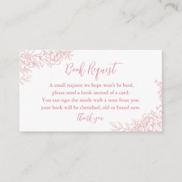 ROZE FRANS TOILE Baby Boek Aanvraag Invoegen Informatiekaartje