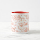 Roze Frans Toile Mok (Midden)