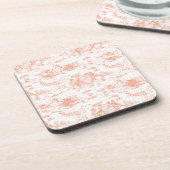 Roze Frans Toile Onderzetters (Linkerzijde)