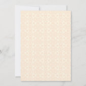 Roze Franse Bridal Tea Party Kaart (Achterkant)