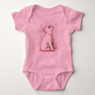  roze Franse Bulldog baby Romper