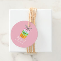 Roze franse macaron verjaardagsfeestje gunstag