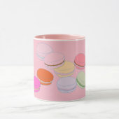 Roze Franse Mok Macaron Coffeee (Midden)