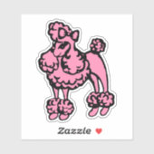 Roze Franse Podle Sticker (Vel)