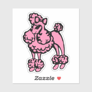 Roze Franse Podle Sticker