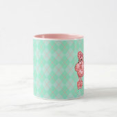Roze Franse poedel koffie Mok (Midden)