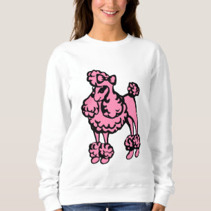 Roze Franse poedel sweatshirt cadeau