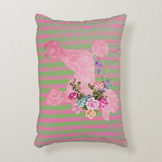 Roze Franse poel Accent Kussen (Voorkant(Verticaal))