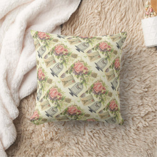 Roze Franse Thema Vintage Paris Kussensloop Kussen