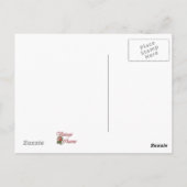  roze Franse ventilator Briefkaart (Achterkant)