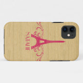 Roze Franse Vlaamse BT iPhone 5 Hoesje (Achterkant (horizontaal))