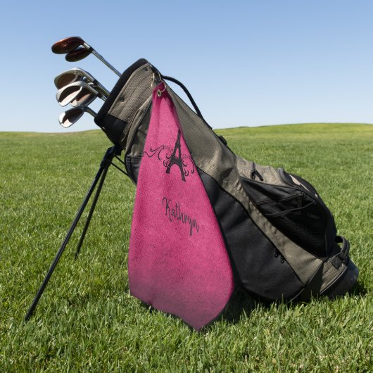 Roze Franse Vlaamse Golfhanddoek (Groen)