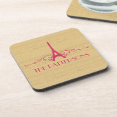 Roze Franse Vlaamse Onderzetter Set (Linkerzijde)