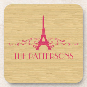 Roze Franse Vlaamse Onderzetter Set