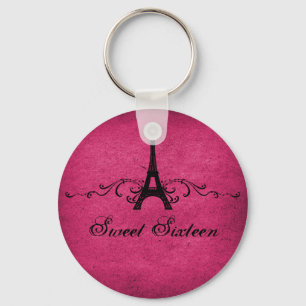 Roze  Franse Vlaamse zoete 16 Sleutelhanger
