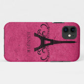 Roze  Franse Vlaanderen Case-Mate iPhone Case (Achterkant (horizontaal))