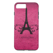 Roze  Franse Vlaanderen Case-Mate iPhone Case (Achterkant)