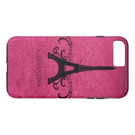 Roze  Franse Vlaanderen Case-Mate iPhone Case (Achterkant (Horizontaal))