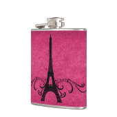 Roze  Franse Vlaanderen Heupfles (Links)