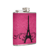 Roze  Franse Vlaanderen Heupfles (Rechts)