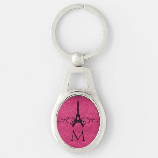 Roze  Franse Vlaanderen Sleutelhanger (Voorkant)