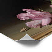 Roze Freesia Bloemen Art Print Poster (Hoek)