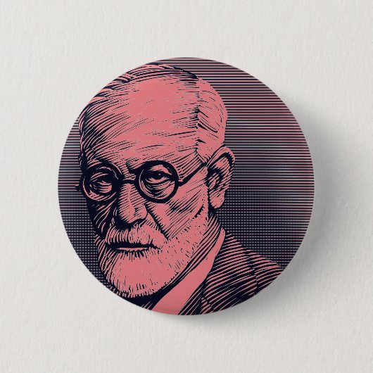 Roze Freud Button (Voorkant)