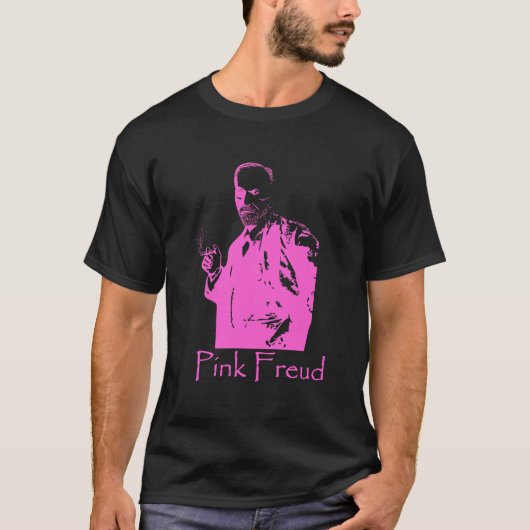Roze Freud donker t-shirt (Voorkant)
