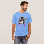 Roze Freud Donkere kant van je mama Joke Funny T-shirt (Voorkant volledig)