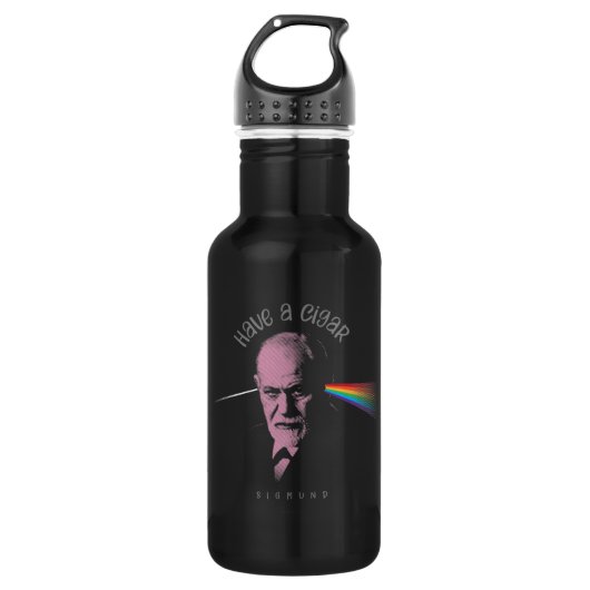 Roze Freud (een auto hebben) Waterfles (Voorkant)