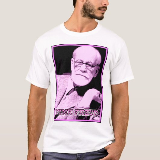 Roze Freud Grappig T-shirt (Voorkant)