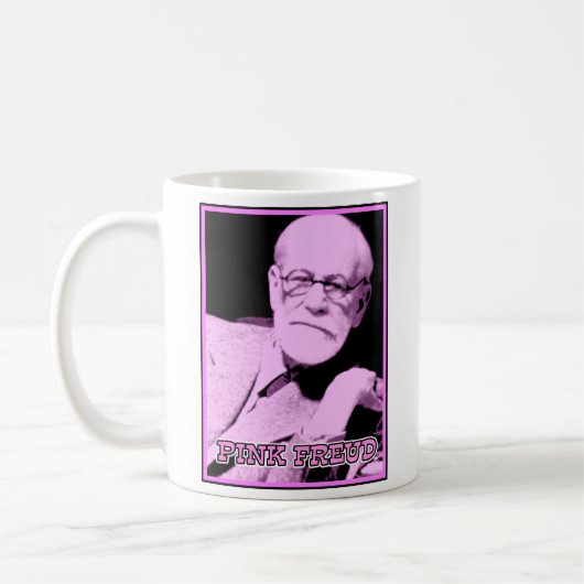 Roze Freud Grappige Mok (Links)