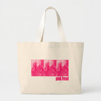 Roze Freud Grote Tote Bag
