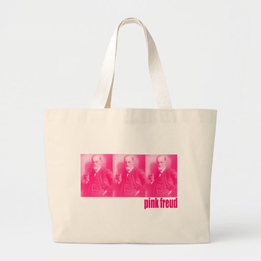 Roze Freud Grote Tote Bag (Voorkant)