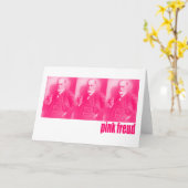 Roze Freud Kaart (Gele Bloem)