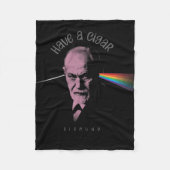 Roze Freud (met een kaartje) Fleece Deken (Voorkant)