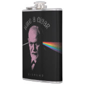 Roze Freud (met een kaartje) Heupfles (Links)