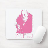 Roze Freud Mousepad Muismat (Met muis)