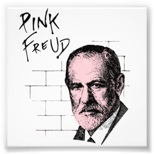 Roze Freud Sigmund Freud Foto Afdruk
