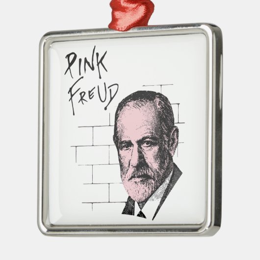 Roze Freud Sigmund Freud Metalen Ornament (Links)