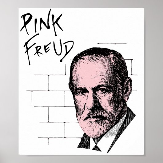 Roze Freud Sigmund Freud Poster (Voorkant)