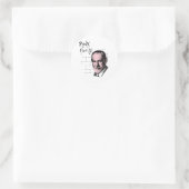 Roze Freud Sigmund Freud Ronde Sticker (Tas)