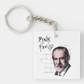 Roze Freud Sigmund Freud Sleutelhanger (Voorkant)