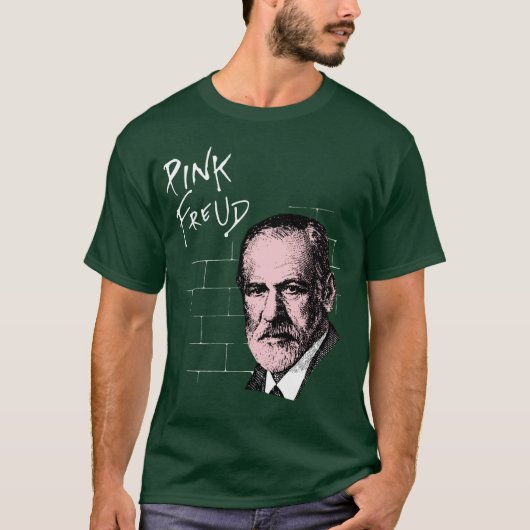Roze Freud Sigmund Freud T-shirt (Voorkant)