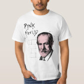 Roze Freud Sigmund Freud T-shirt (Voorkant)